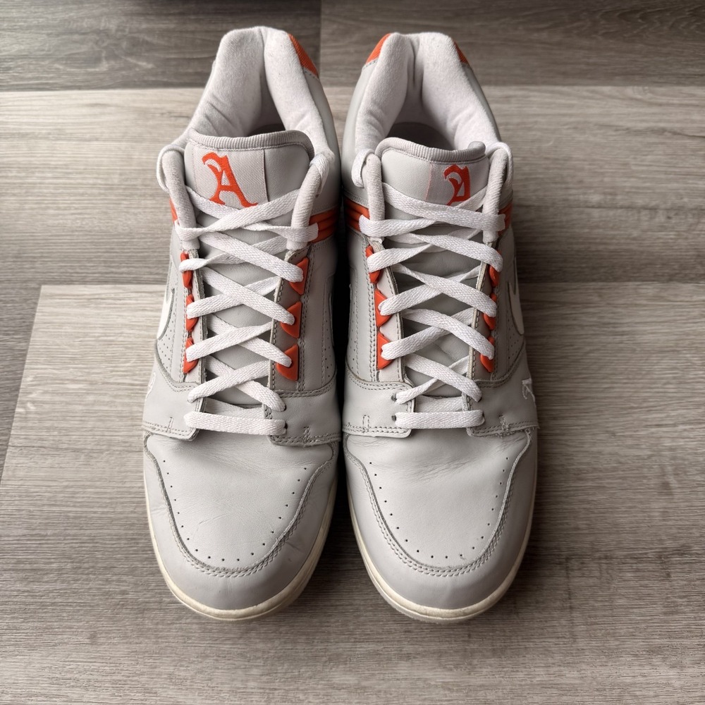 Nike Tribute APC Club Mid Mens 14 Gray Orange White 2006 Y2K Vintage